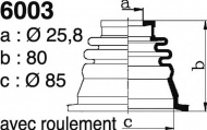 Комплект пыльника DEPA 6003