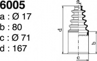 Комплект пыльника DEPA 6005