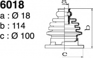 Комплект пыльника DEPA 6018
