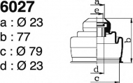 Комплект пыльника DEPA 6027