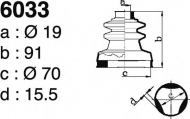 Комплект пыльника DEPA 6033