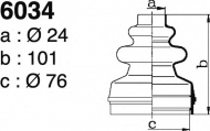 Комплект пыльника DEPA 6034