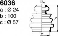Комплект пыльника DEPA 6036