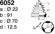 Комплект пыльника DEPA 6052