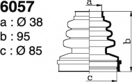 Комплект пыльника DEPA 6057