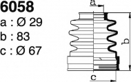 Комплект пыльника DEPA 6058