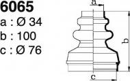 Комплект пыльника DEPA 6065