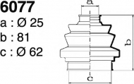 Комплект пыльника DEPA 6077