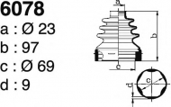 Комплект пыльника DEPA 6078