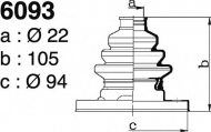 Комплект пыльника DEPA 6093