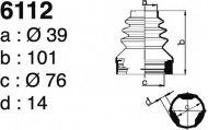 Комплект пыльника DEPA 6112