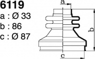 Комплект пыльника DEPA 6119