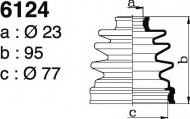 Комплект пыльника DEPA 6124