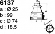 Комплект пыльника DEPA 6137