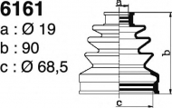 Комплект пыльника DEPA 6161