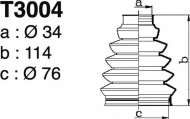 Комплект пыльника DEPA T3004