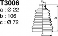 Комплект пыльника DEPA T3006