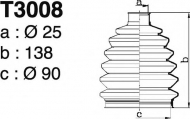 Комплект пыльника DEPA T3008