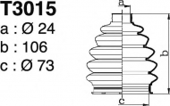 Комплект пыльника DEPA T3015