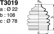 Комплект пыльника DEPA T3019
