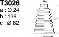 Комплект пыльника DEPA T3026