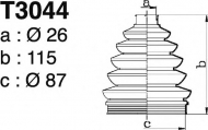 Комплект пыльника DEPA T3044