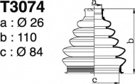 Комплект пыльника DEPA T3074