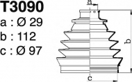 Комплект пыльника DEPA T3090