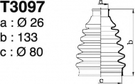 Комплект пыльника DEPA T3097
