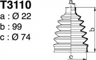 Комплект пыльника DEPA T3110