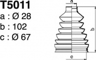 Комплект пыльника DEPA T5011