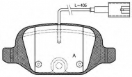 Комплект тормозных колодок OPEN PARTS BPA0727.12
