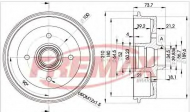 Тормозный барабан FREMAX BD-1511