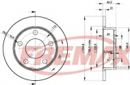 Тормозной диск FREMAX BD-3634