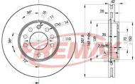Тормозной диск FREMAX BD-9043