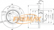 Тормозной диск FREMAX BD-3406