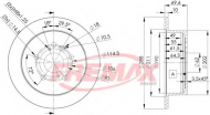 Тормозной диск FREMAX BD-4403
