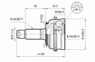 Шарнирный комплект STATIM C.439