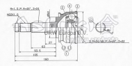 Шарнирный комплект ASHUKI NI-230I