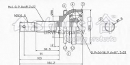 Шарнирный комплект ASHUKI NI-440