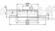 Тормозной диск ASHUKI H036-01