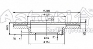 Тормозной диск ASHUKI T602-75