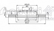 Тормозной диск ASHUKI H035-07