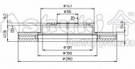 Тормозной диск ASHUKI T602-80