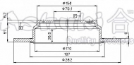 Тормозной диск ASHUKI H039-30