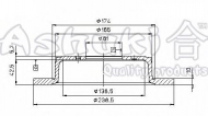 Тормозной диск ASHUKI H039-01