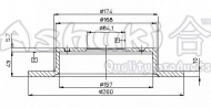 Тормозной диск ASHUKI H039-05