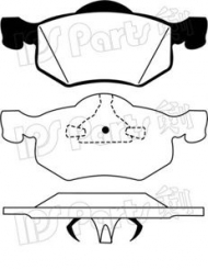 Комплект тормозных колодок IPS Parts IBD-1322