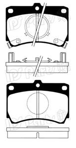 Комплект тормозных колодок IPS Parts IBD-1326