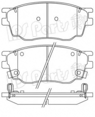 Комплект тормозных колодок IPS Parts IBD-1365
